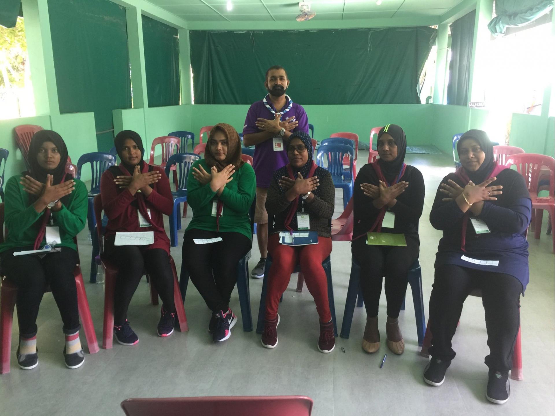 MoP introduces to Basic Unit Leaders Course participants World Scouting