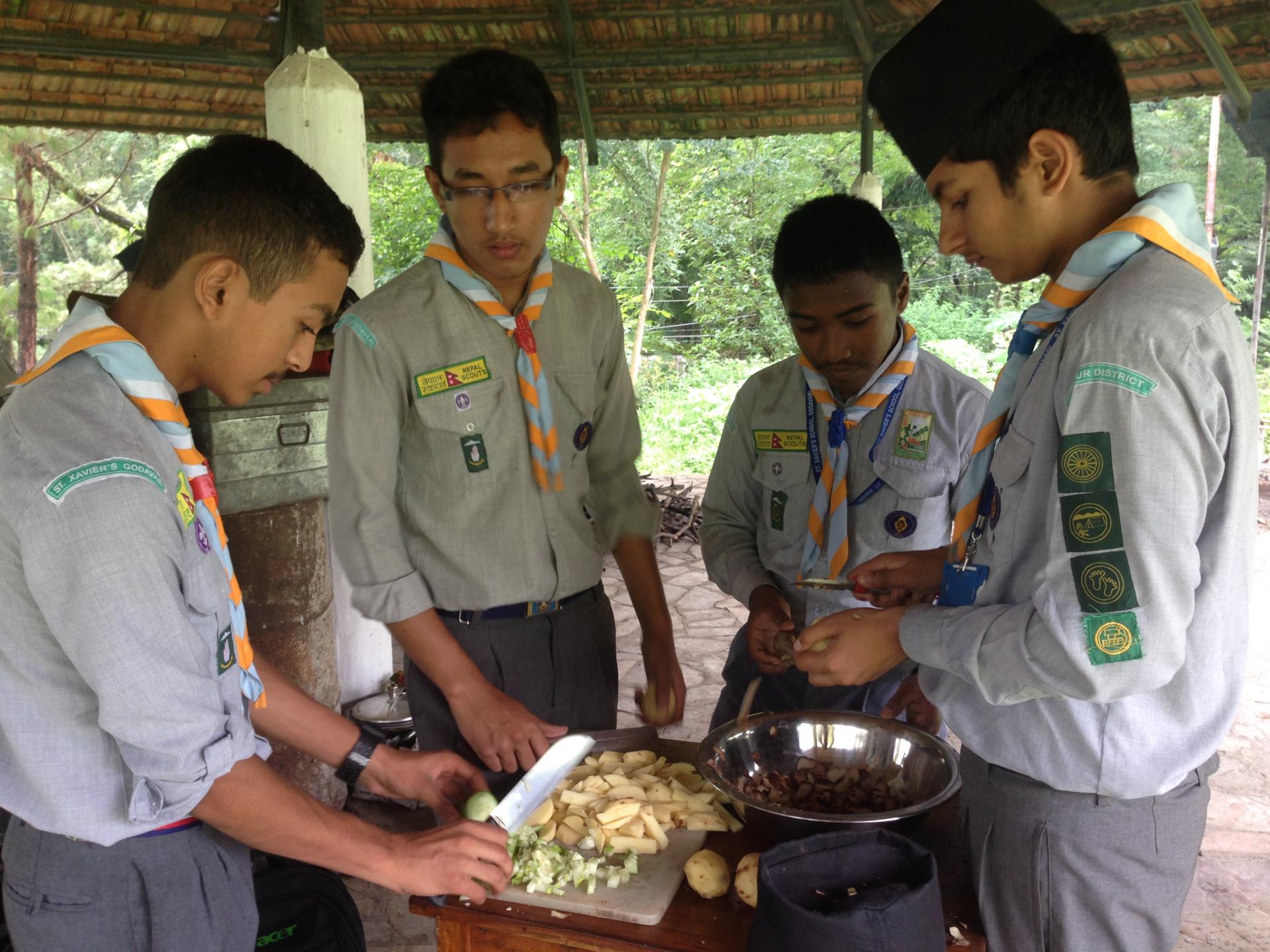 SXG Boy scout cooking competition World Scouting