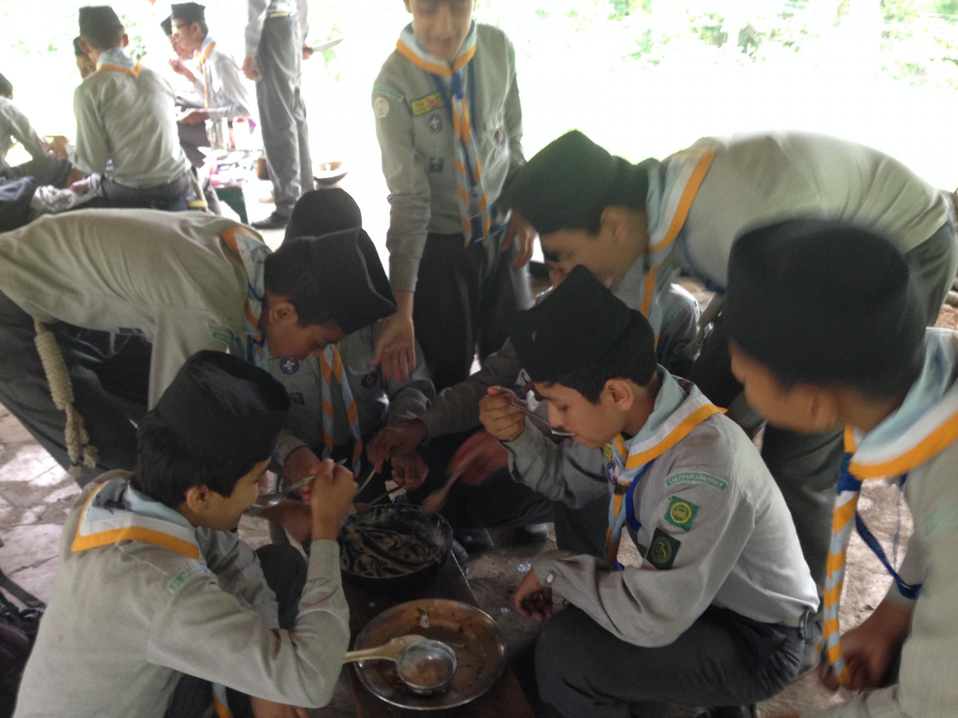 SXG Boy scout cooking competition World Scouting