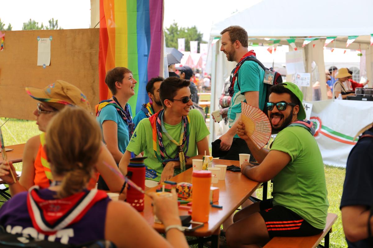 The Rainbow café opens today!