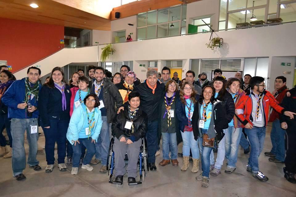 Jefe de Campo del 9º Jamboree Nacional visita curso medio interzonal.