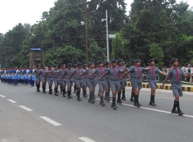 The Bharat Scouts & Guides, Odisha State, Scouts/Guides/Rovers/Rangers and also One Platule- Air Scot / Navey Scout and Environment Ranger Platune also are doing in 69th Independence Day Parade at Bhubaneswar. Parade Ground.