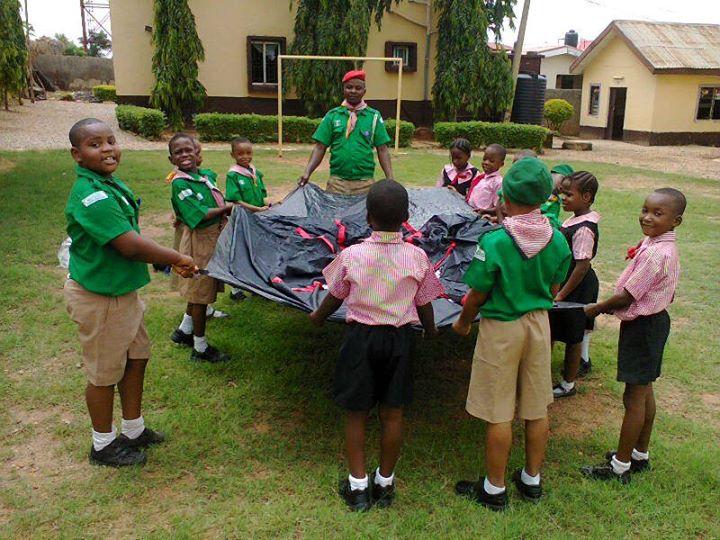 CUB SCOUTS WEEKEND MESSANGERS OF PEACE CAMPING AT ABUJA NIGERIA