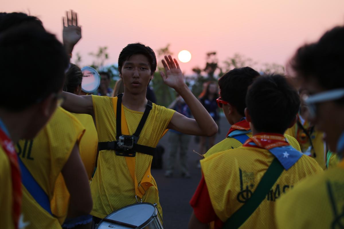 Brazilian percussionists - A piece of Brazil in the #wsj2015