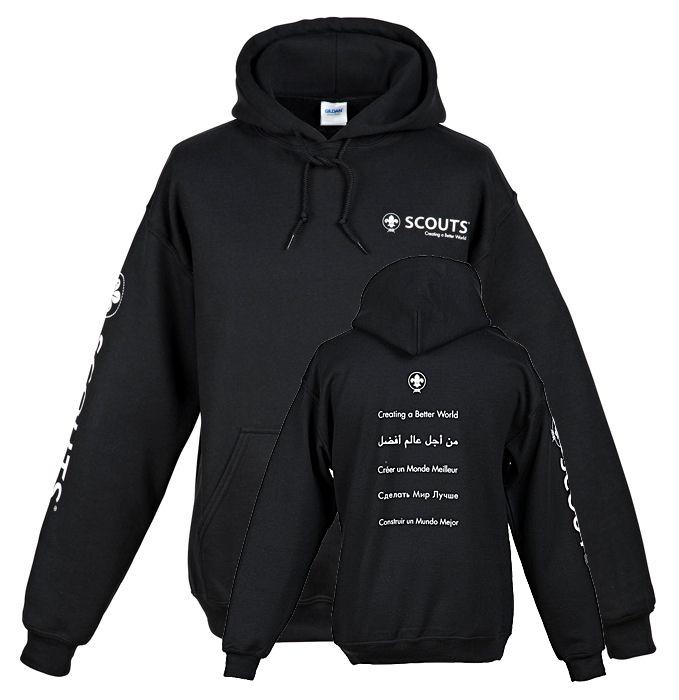 NEW PRODUCT: Our classic World Scout hoodie is now available in black!