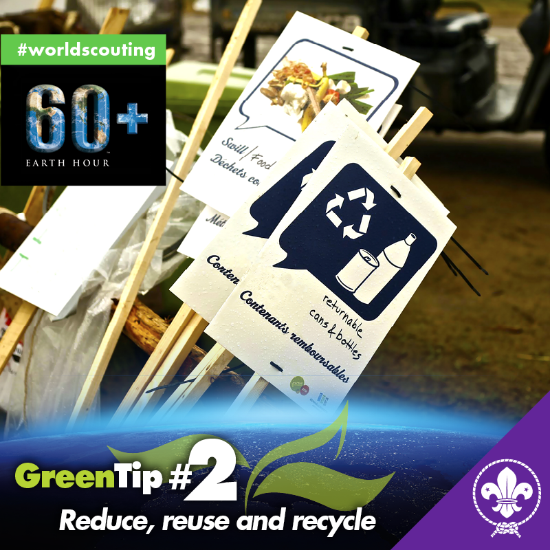 Green Tip #2: Reduce, reuse and recycle