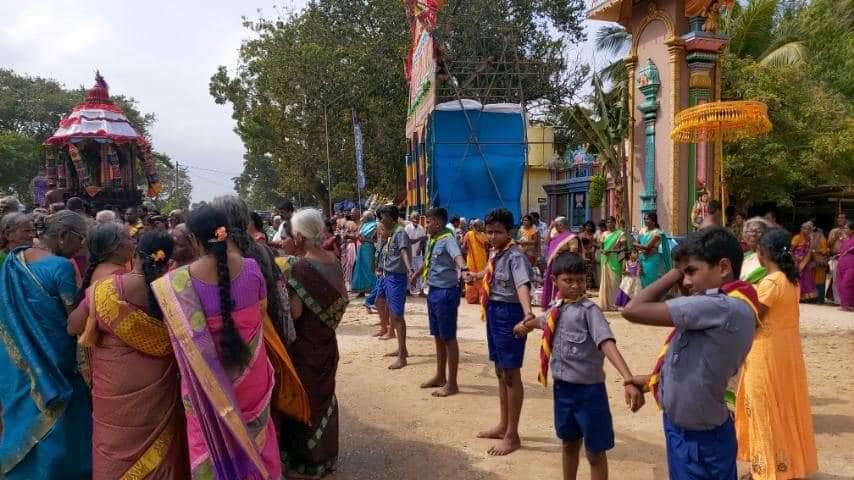 maha sivarathiri temple guard houner duty and services 22 feb 2020