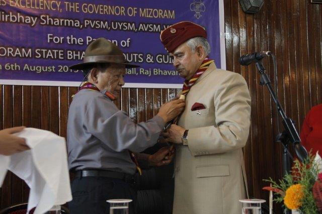 Induction of His Excellency the Governor of Mizoram State reg.