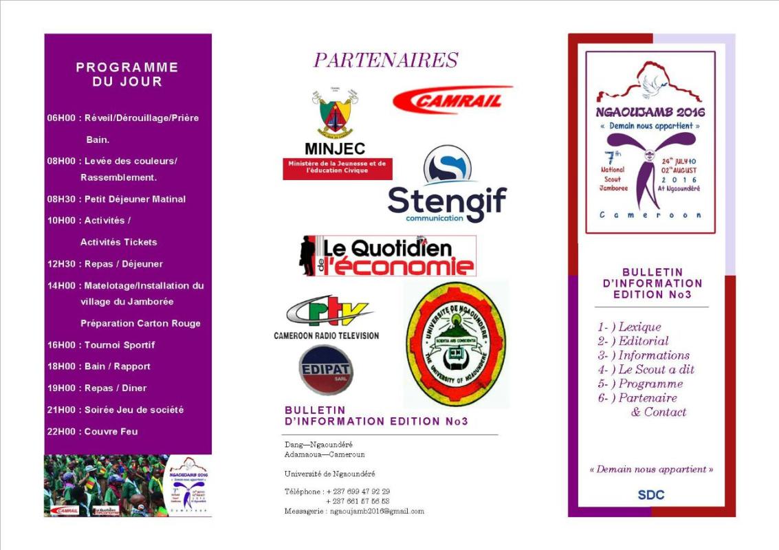Bulletin d'Information Ngaoujamb 2016 N°03
