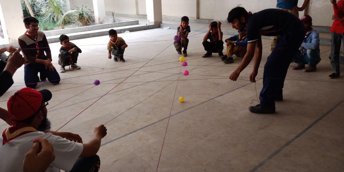 PAKISTAN: Aim Scouts Group arranged an MoP activity giving the scouts the lesson of team work.