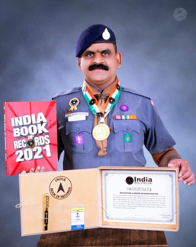 Adventure Karate Demonstration India Book of Record of 2022 World
