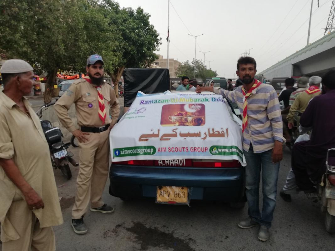 IFTAR by AIM SCOUTS GROUP PAKISTAN