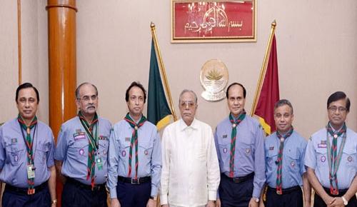 Our Honorable President & Chief Scout of  Bangladesh Sir Mr. Abdul Hamid 