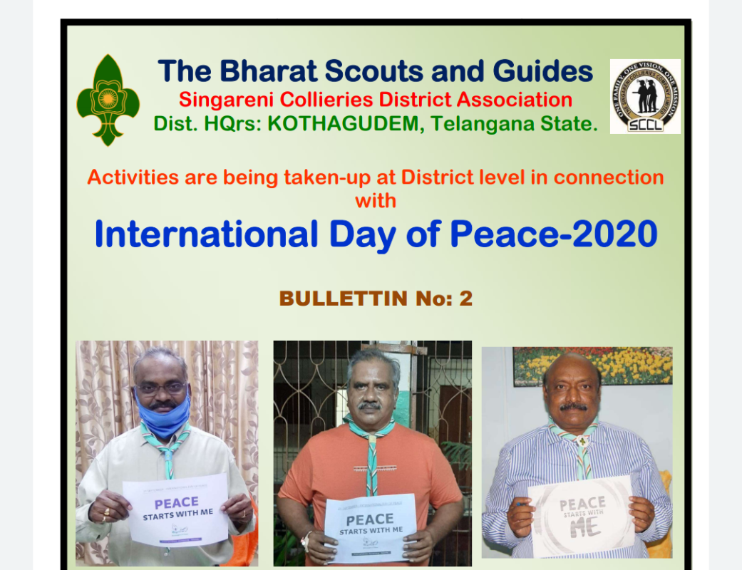 International Day of Peace - @ Singareni Collieries District Telangana state India