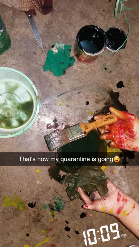 A productive quarantine. 