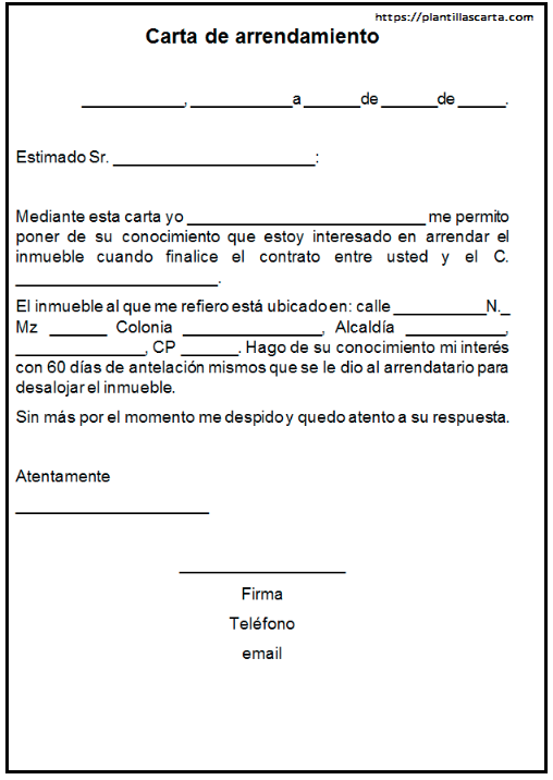 carta de recomendación