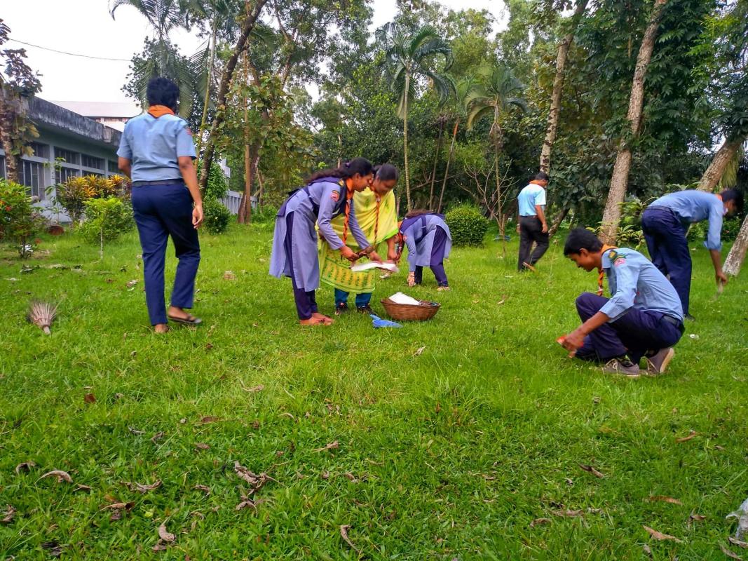 Cleanliness activity was enterprised at Bangladesh Agricultural University