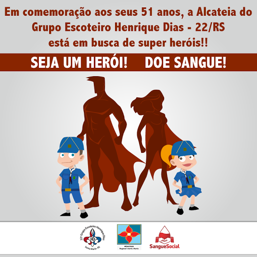 Seja um herói! Doe sangue!