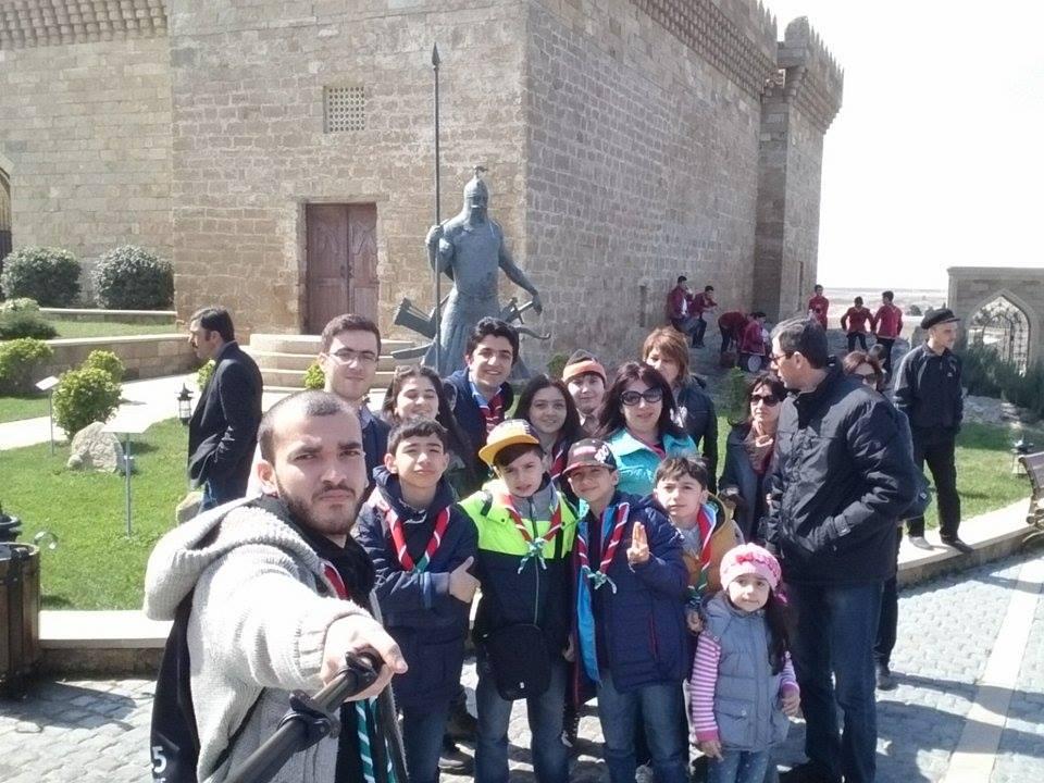 Baku scouts participaed in Nowruz holiday in the Historical Architectural Castle Reserve Monument