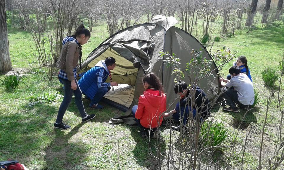 Scouts  of " Mubarizlar " Scout Unit held the first spring meeting