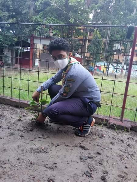 Planting Trees On "15th August,National Mourning Day-2020" in Bangladesh.