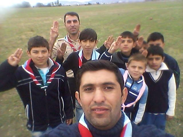 Goygol ( "the Blue Lake" ) scout liders met with  Falcons patrols
