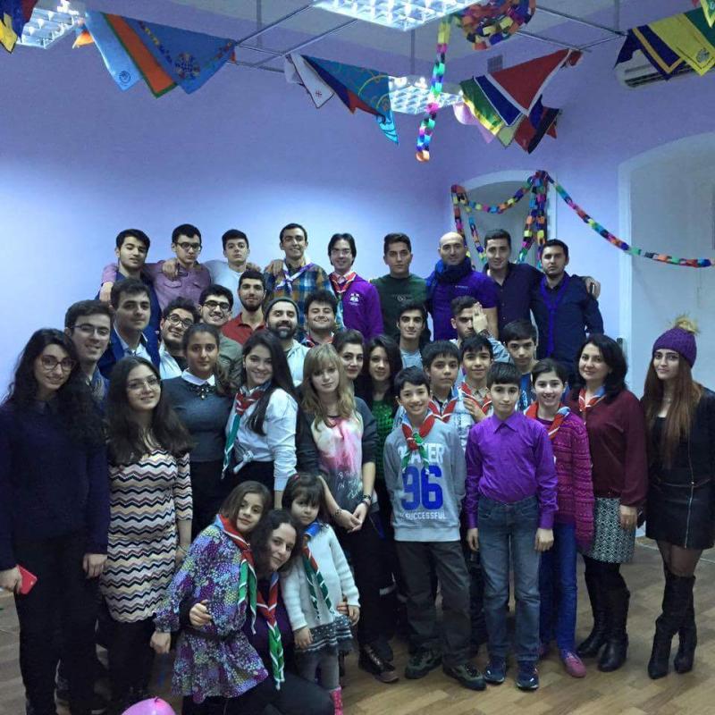 New Year party of scouts of Azerbaijan