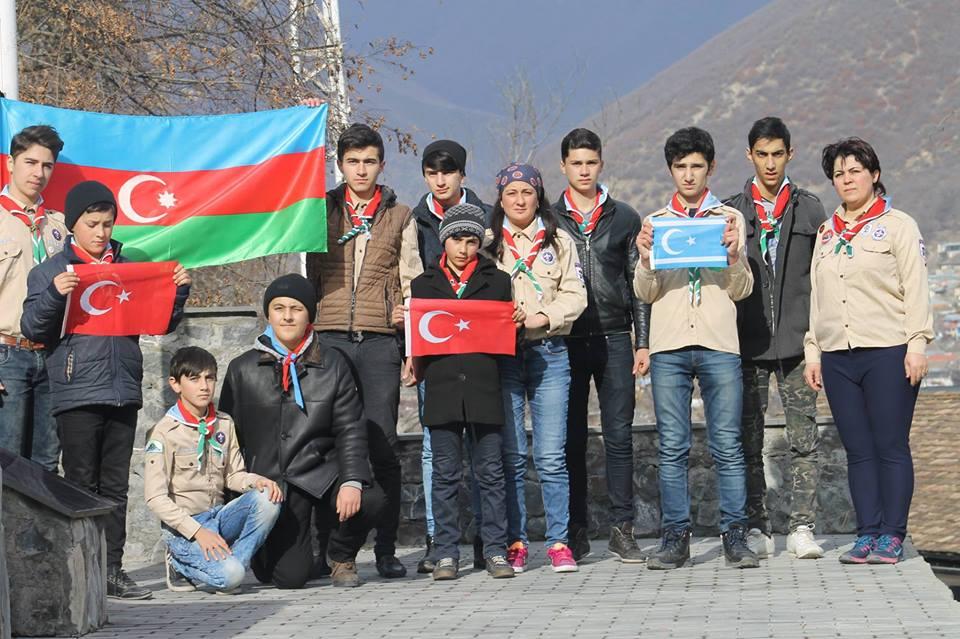  Scouts of Shaki visited Martyrs' Lane in Shaki