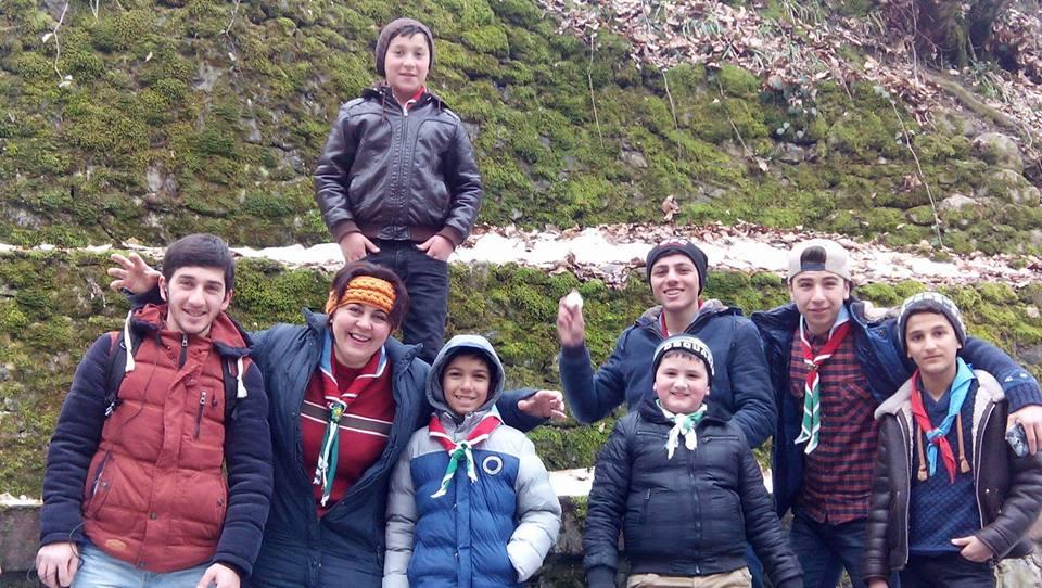Shaky ( Şəki ) Scout group  works on the expected - "Pearl camp".