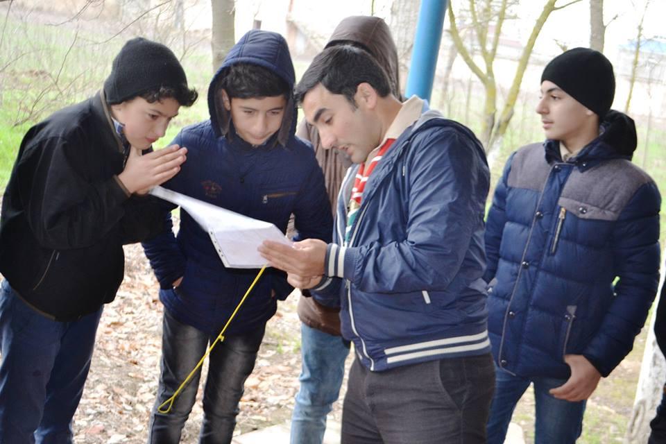 New scouts of "Mübarizlər" ( Mubarizlar ) were informed about orienteering.