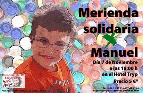 Merienda solidaria por Manuel