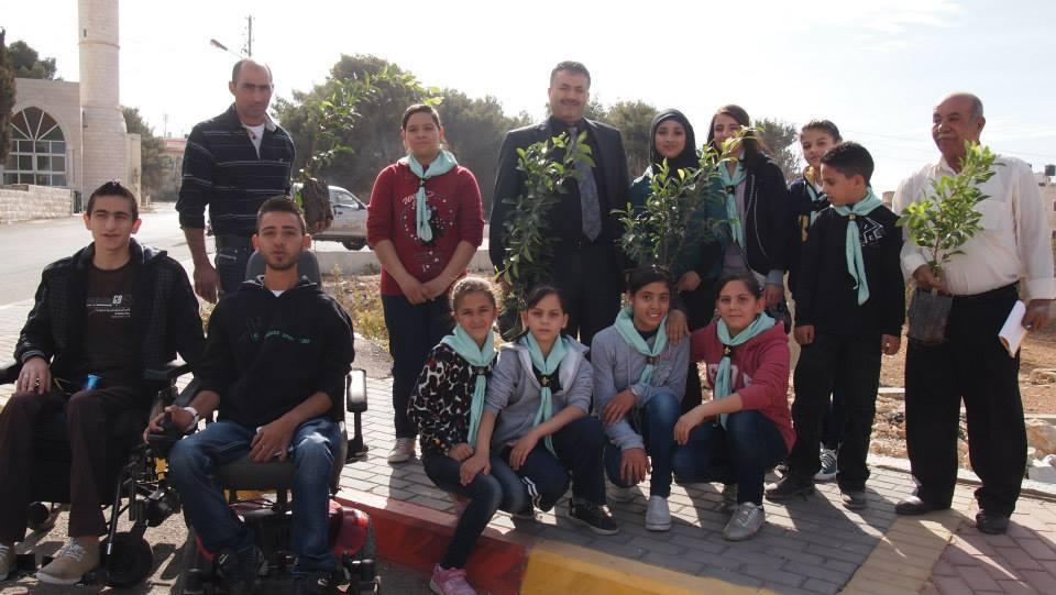 حملة زراعة الاشجار   One scout one tree from Palestine