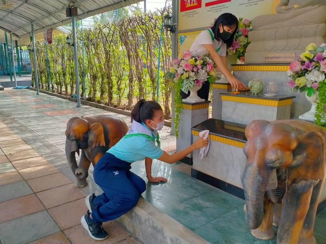 กิจกรรมทำความสะอาดป้องกันเชื้อ Covid -19
