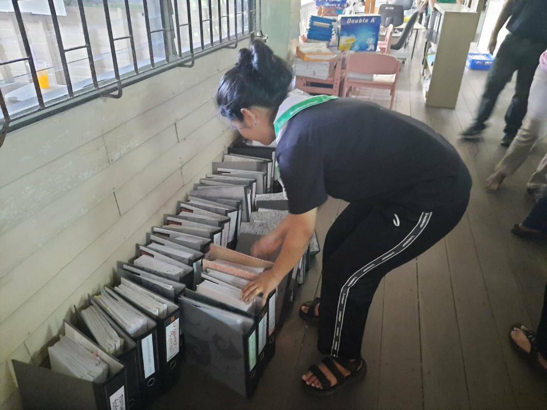 จัดเรียงแฟ้มเอกสาร