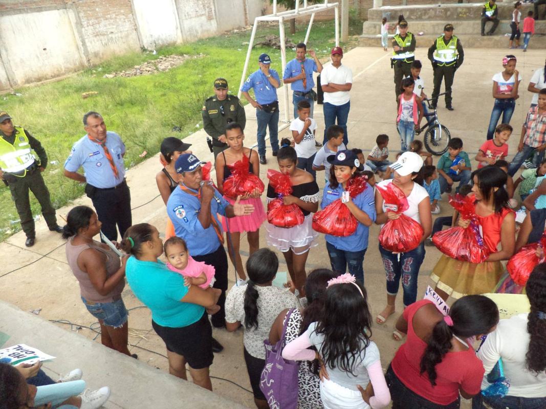 Llevando sonrisas 