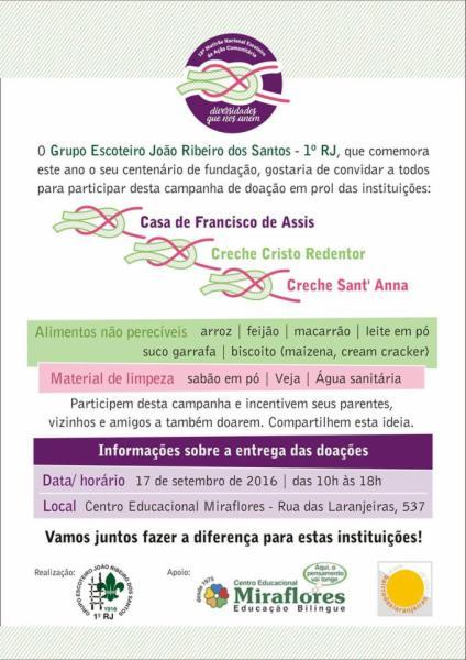 Compartilhar com quem precisa em Laranjeiras e Cosme Velho