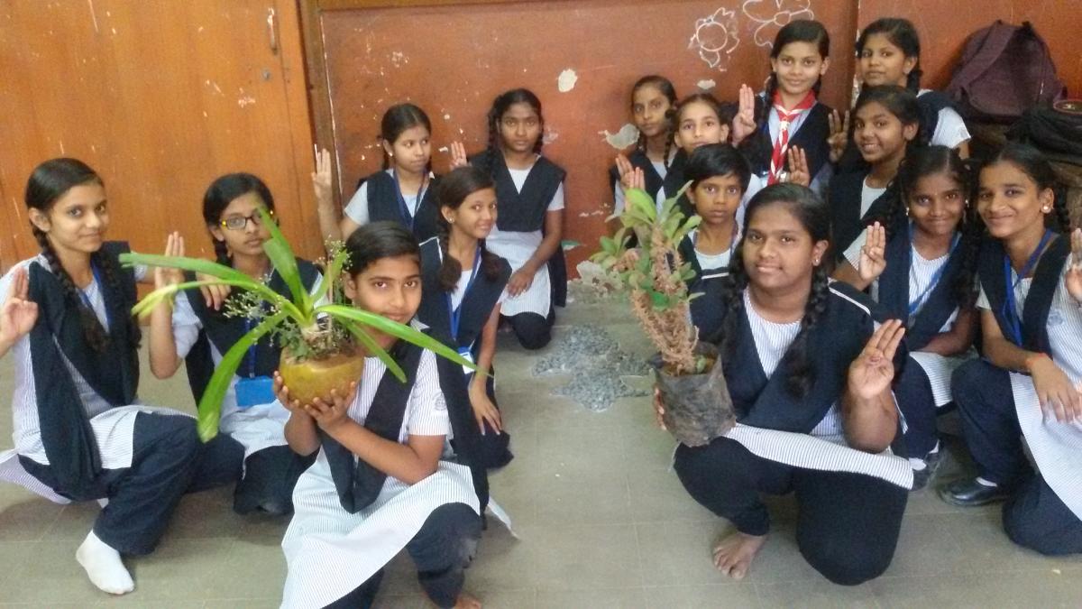Celebrating Founders Day Sunflower Girl Guides, Mumbai, India