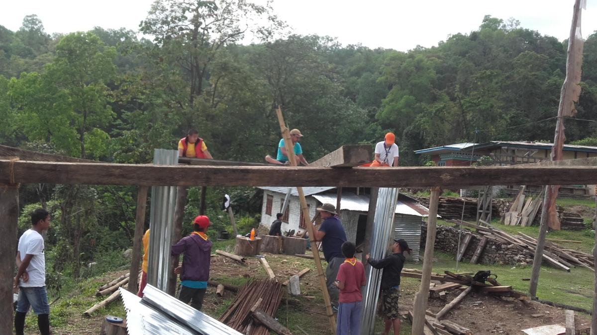 Service to monastery at Dorji Choling