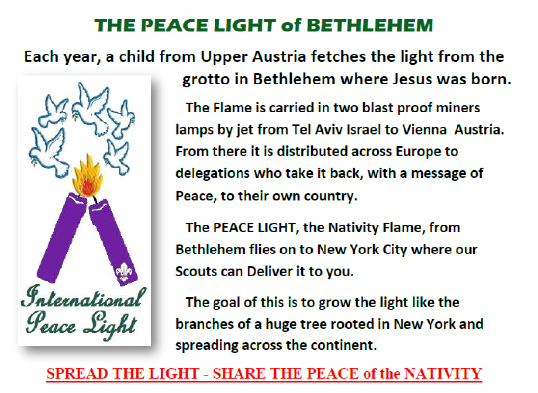 Peace Light from Bethlehem