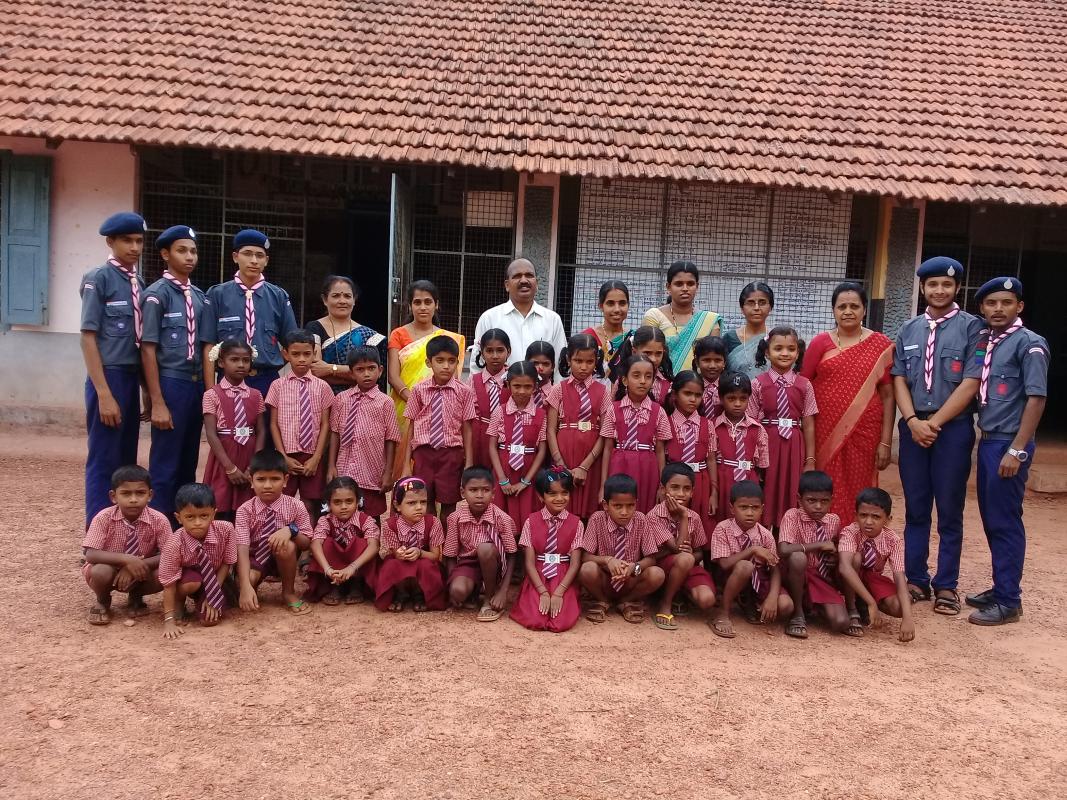 visiting to nearby school to conduct activity.