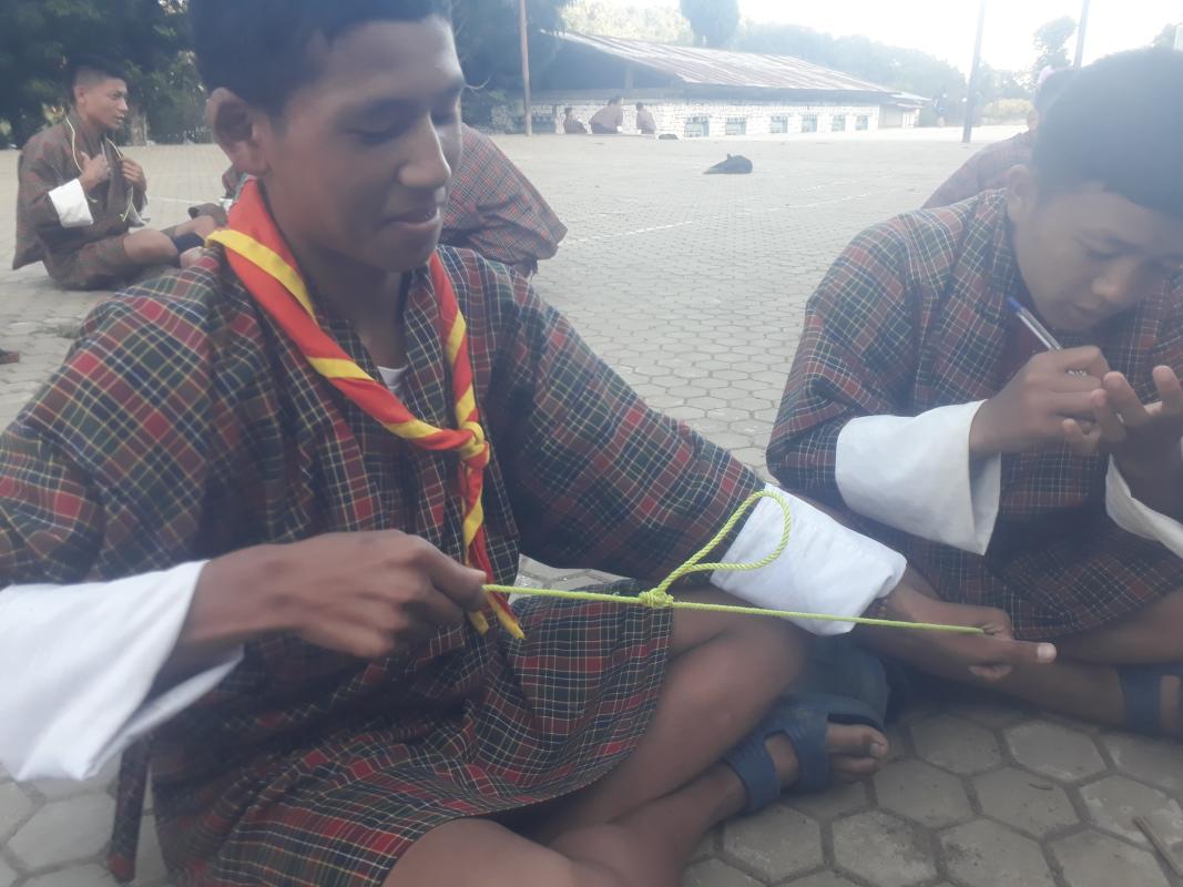 Pioneering practical class to Scouts