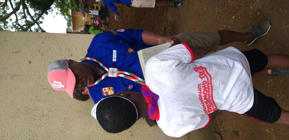 Renovating a local village's sanitary facilities World Scouting