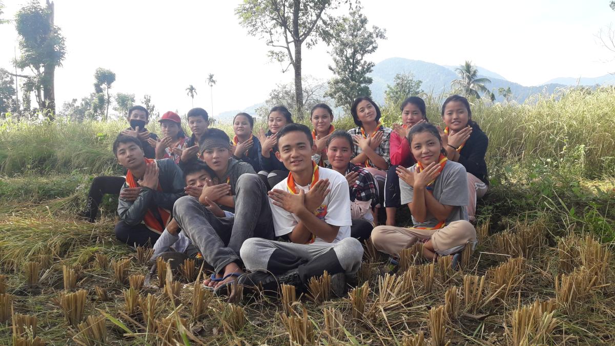 community service (paddy cultivation)