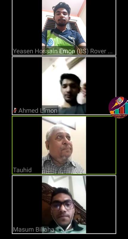 বাংলাদেশ স্কাউটস, স্ট্রাটেজিক প্লানিং ও গ্রোথ মনিটর বিভাগের অনলাইন মিটিং।