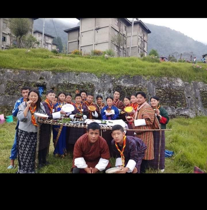 Resource person at school culture camp 