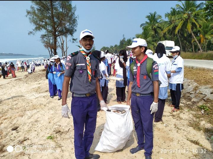 Beach cleanliness Drive swachha Bharath Abhiyan-Udupi district karnataka state.