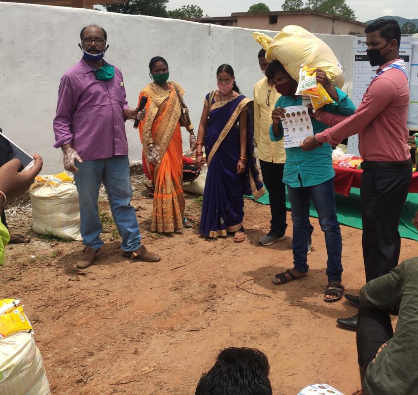 Ration item Distribution for Migrant workers