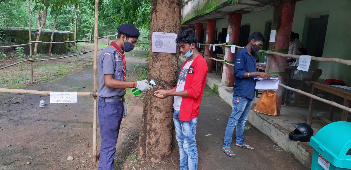 Awareness program in College Campus in the occasion of +2 admission