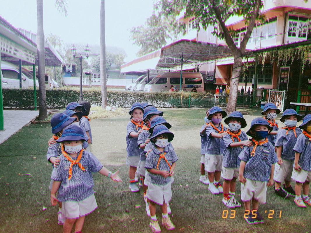 ฝึกจัดระเบียบแถวลูกเสือบีเวอร์