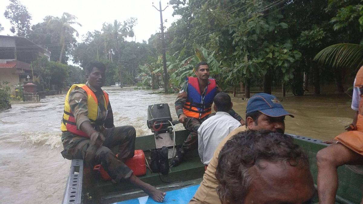 Disaster Management in Chenganoor with Indian Army